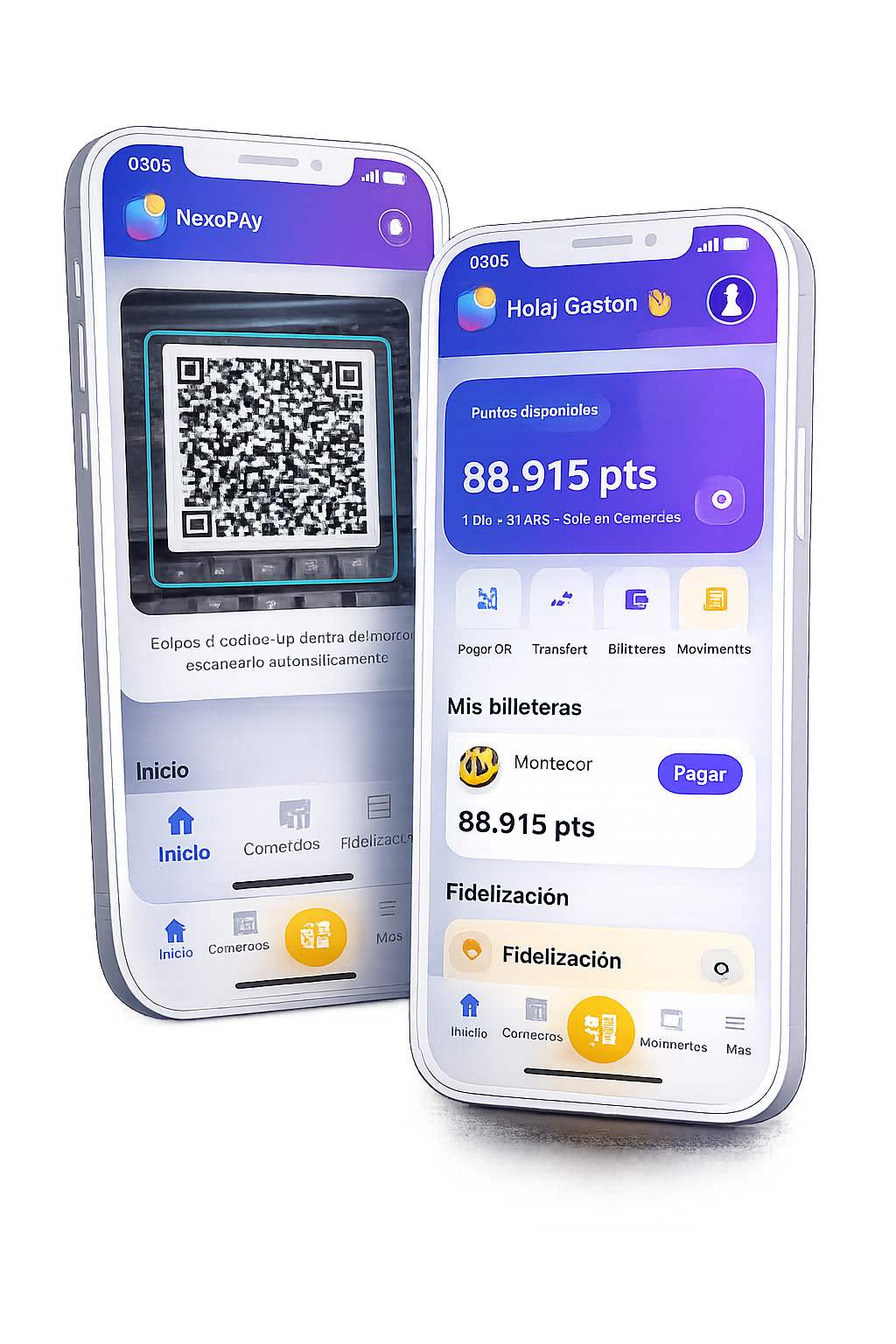 Pantalla app (empleado)